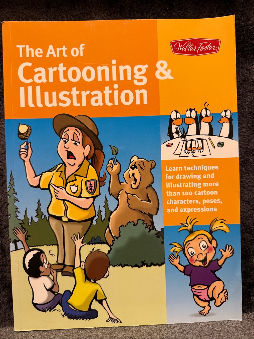 Book The Art of Cartooning & Illustration - Orange and Blue Cover